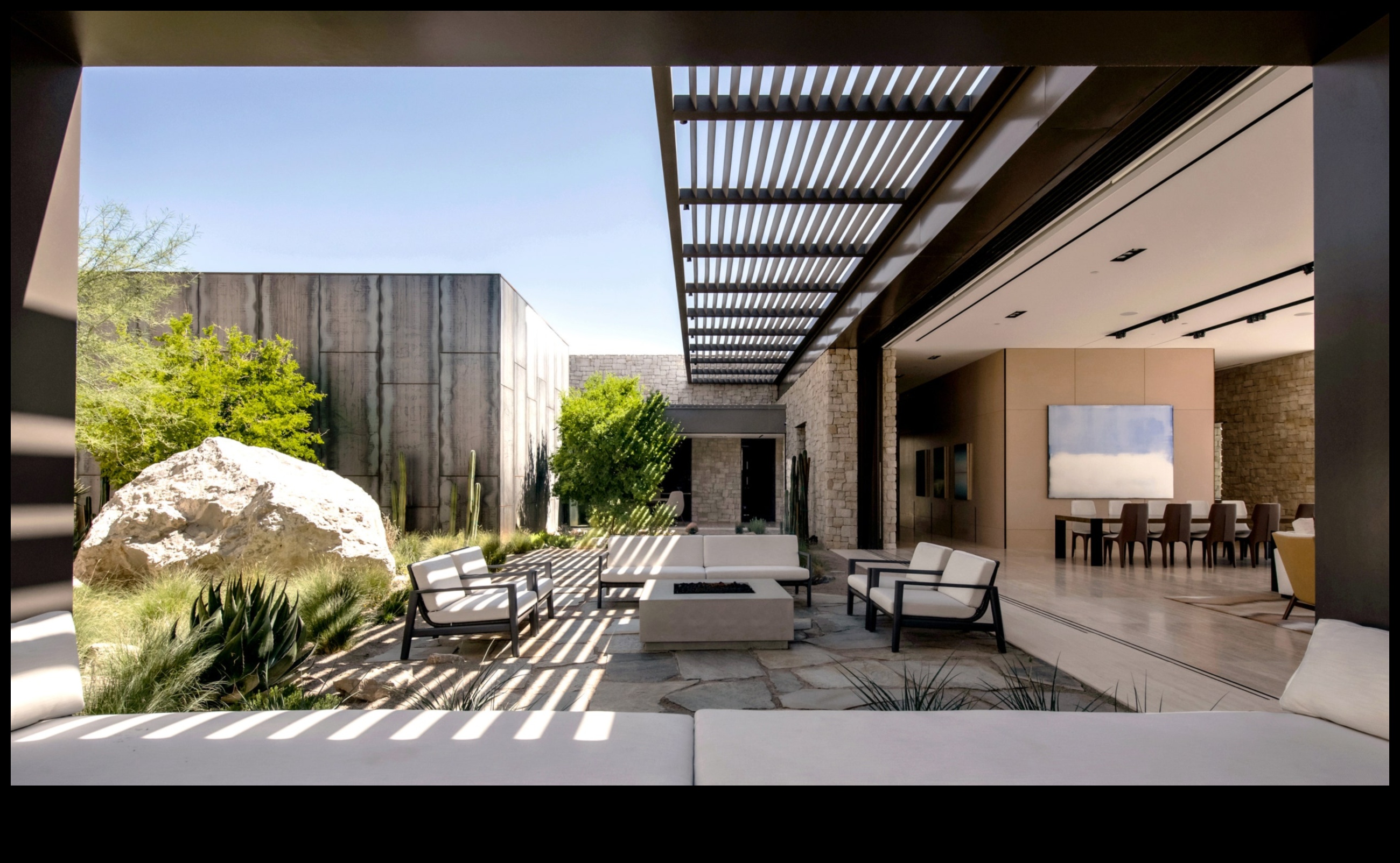 Oțel și piatră Serenity: strălucirea fotografiei arhitecturale